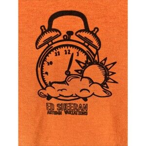 Ed Sheeran Autumn Variations T Shirt Medium Orange HOAX Graphic Tee